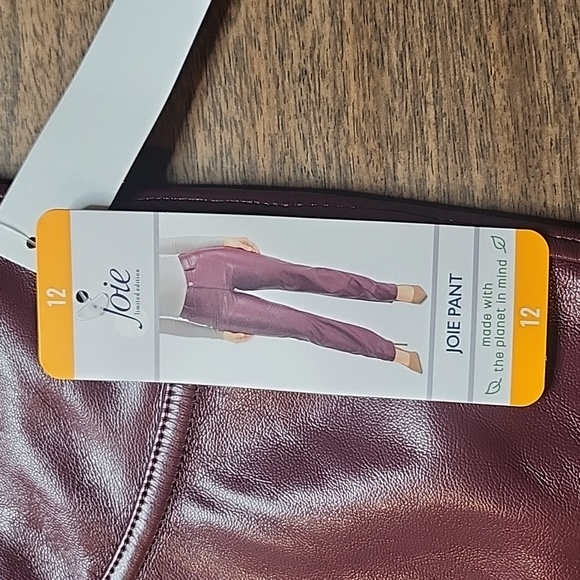 Joie Faux Leather Pant - Picture 2 of 10